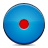 button,blue,record icon