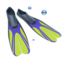diving, fins, scuba icon