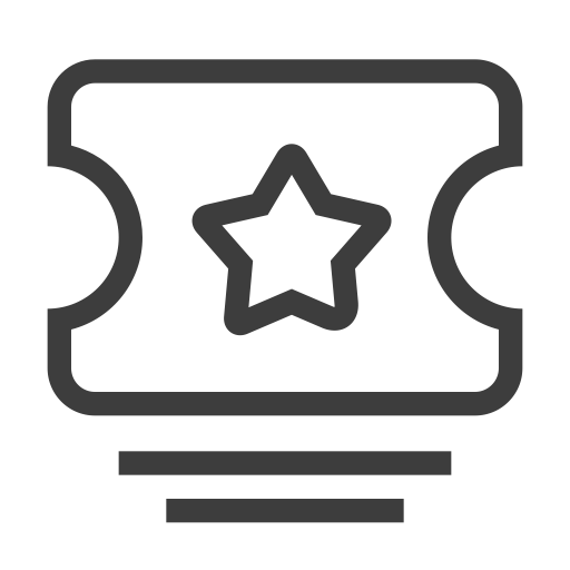 Tickets svg vector icon