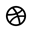 dribbble,black icon