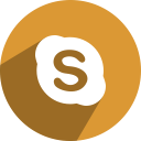 , media, network, skype, social svg vector icon