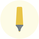 highlighter, stationery, writting tool icon