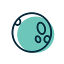halloween, mage, moon, spell svg vector icon