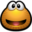 avatar, brown, emot, happy, monster, monsters, smile icon