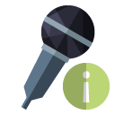 microphone,info icon