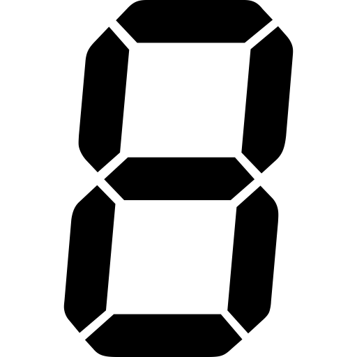 Number svg vector icon