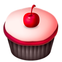 cherry, pink icon