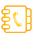 address, basic, book, yellow icon