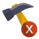 hammer,cross icon