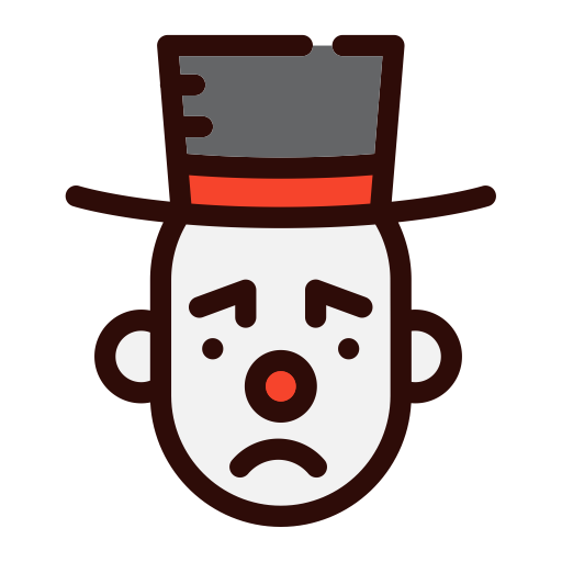 Clown svg vector icon