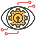 ai, artificial intelligence, electronics, eye, robotics, technology svg vector icon