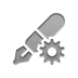 pen,gear icon