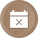 calendar, date, delete, invite, meeting, remove svg vector icon