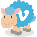 sheep, social network, vimeo svg vector icon