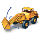 hatra, shovel, tractor icon