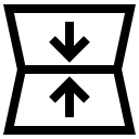 mirror, vertical svg vector icon
