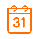 calendar, halloween svg vector icon