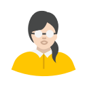 eye glasses, hipster, lady, woman svg vector icon