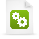 document, file, green, paper icon