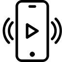 cast, content, iphone 7, stereo svg vector icon