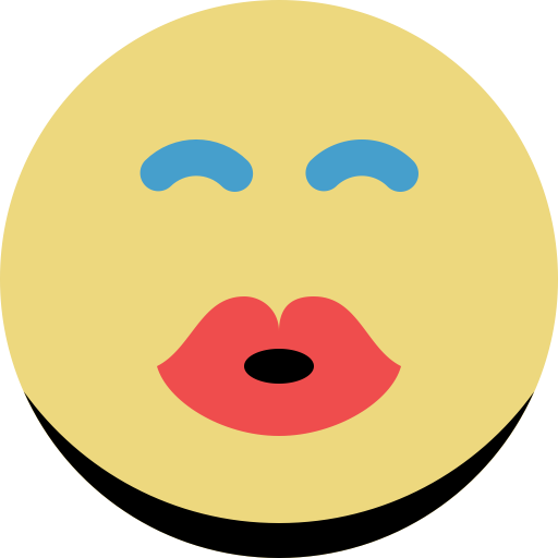 Kiss svg vector icon