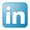 blue, box, linkedin, social icon