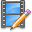 film,edit,write,writing,video,movie icon