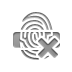 fingerprint,reader,cross icon