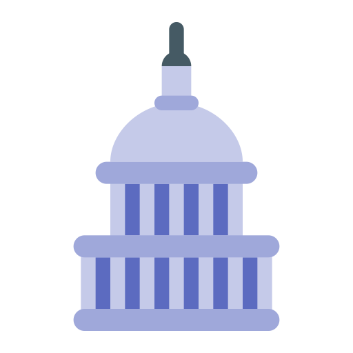 Us Capitol svg vector icon