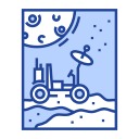 astronomy, exploration, moonwalker, planet, space rover, technology, vehicle svg vector icon