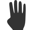 four,finger icon