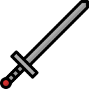 colour, gryffindor, harry, potter, sword svg vector icon