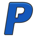 media, network, payment, paypal, social svg vector icon