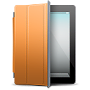 ipad,black,orange,cover icon
