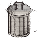 empty, garbage, recycle bin, trash icon