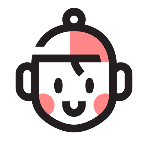 Boy svg vector icon