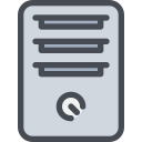 computer, cpu, device, pc, technology svg vector icon