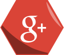 google, hexagon, media, networking, plus, social svg vector icon