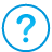 basic, blue, question icon