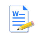 doc, edit, file, ms, word, write svg vector icon