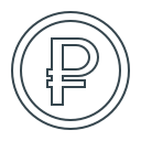 currency, money, rub, ruble, sign svg vector icon