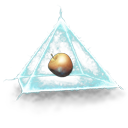 pyramid,power icon
