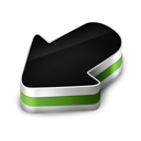 arrow, green icon