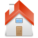 house,red,home,building icon