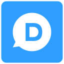 d, disqus svg vector icon