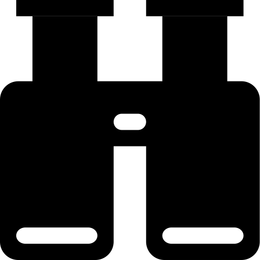 Binoculars svg vector icon