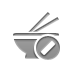 chopsticks,bowl,cancel icon