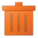 trash,red,recycle bin icon