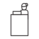 air, airline, airplane, airport, airship, counter svg vector icon