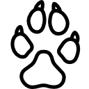 dog,footprint icon